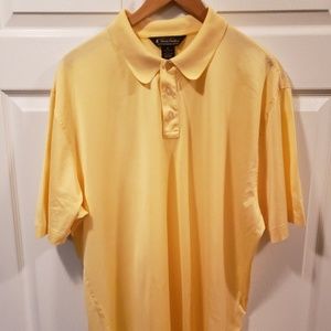 Brooks Brothers performance knit sz XL yellow EUC